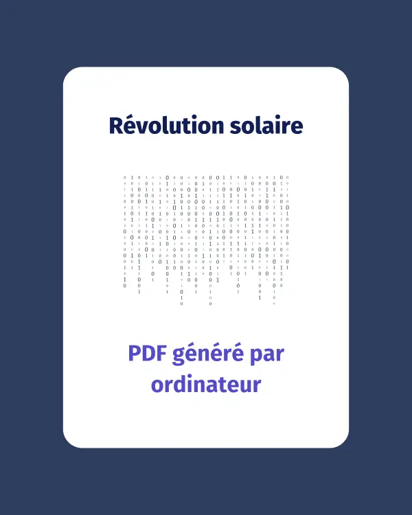 Votre révolution solaire